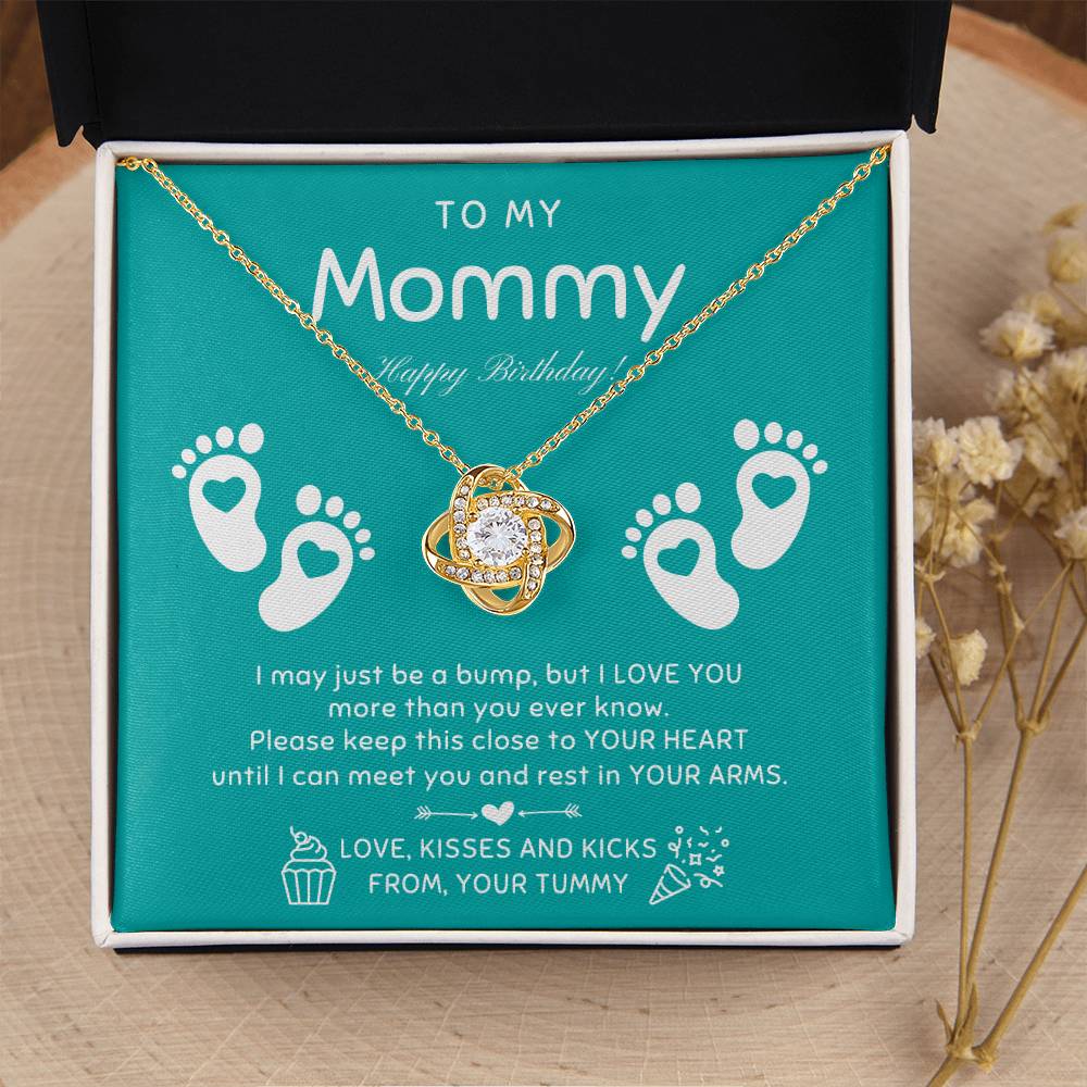 New Mom Birthday Pregnant Wife Birthday Gift Birthday Gift For Pregnant Wife Jewelry For Pregnant Wife Expecting Wife Birthday 1 Love Knot Necklace