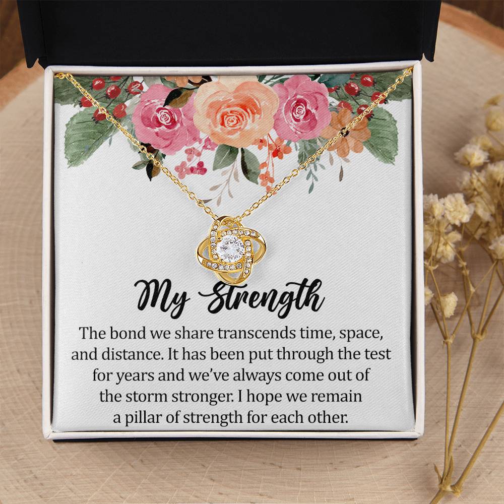 Long Distance Relationship Gift Gift For Girlfriend 1 Year Anniversary Gift For Girlfriend Necklace Jewelry With Message Card Love Knot Necklace