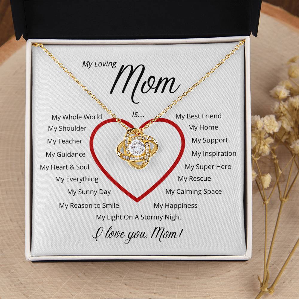 For My Loving Mom - A Perfect Gift For Mother's Day ?? Love Knot Necklace