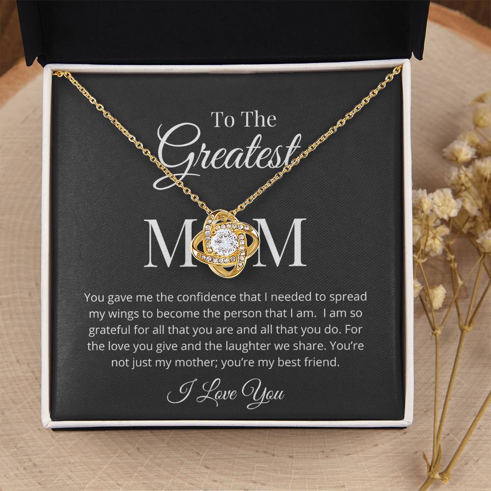 You Gave Me Confidence Love Knot Necklace