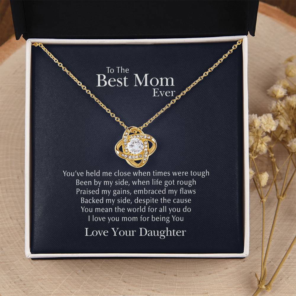You Mean The World Love Knot Necklace