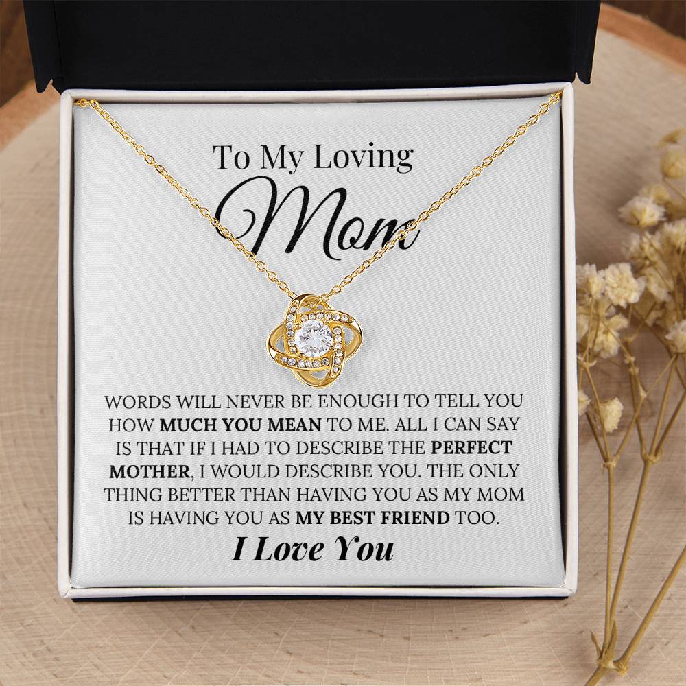 Heartfelt Mother's Day Gift For Mom Love Knot Necklace 8