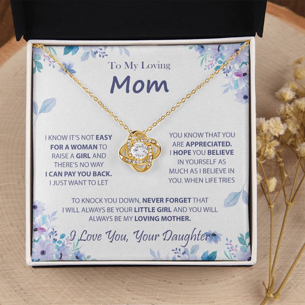 Necklaces For Moms Birthday Mothers Day Jewelry Love Knot Necklace