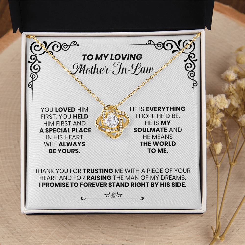 Loving Mother-In-Law - The Love Knot Necklace Love Knot Necklace