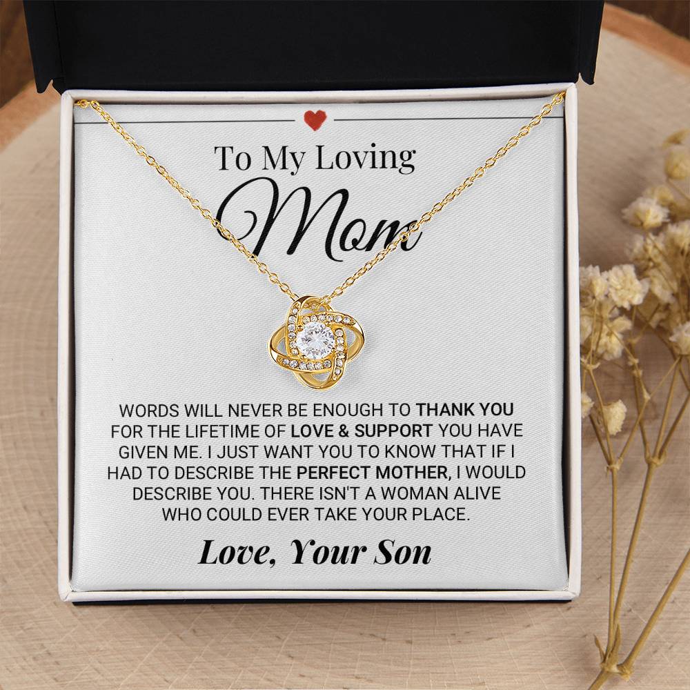 Heartfelt Mother's Day Gift For Mom Love Knot Necklace 9