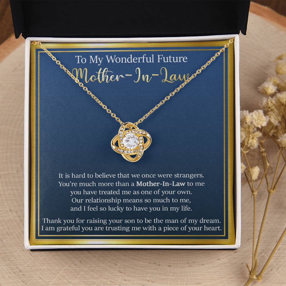 Gift For Future Mother-In-Law - So Lucky - Love Knot Love Knot Necklace