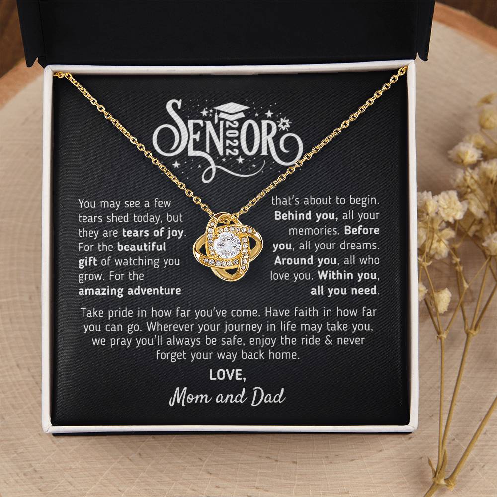 Graduation Gift For Senior 2022 Graduation Gift For Daughter From Mom And Dad Class Of 2022 Hight School College Grad Love Knot Necklace