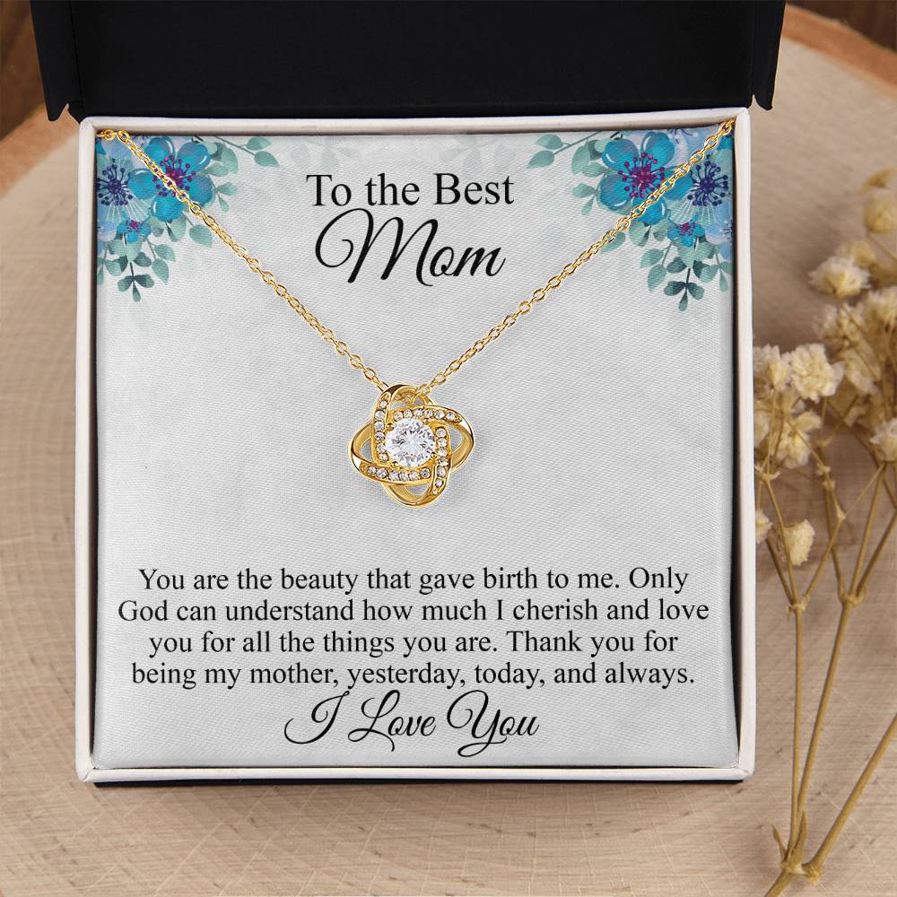 Mothers Day Gift Idea Mothers Day Necklaces For Mom From Daughter Mothers Day Gift From Daughter Gifts For Mom Birthday Gift From Son 1 Love Knot Necklace