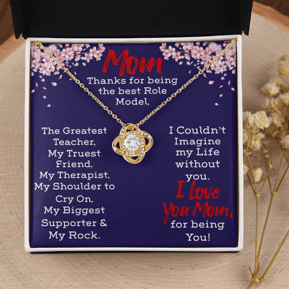 Necklace For Mom Love Knot Necklace