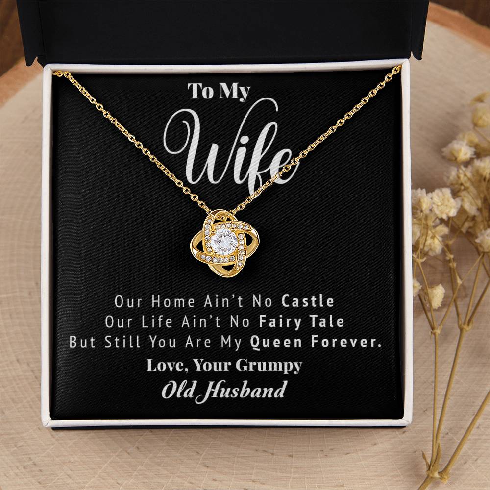 Love Your Grumpy H Love Knot Necklace