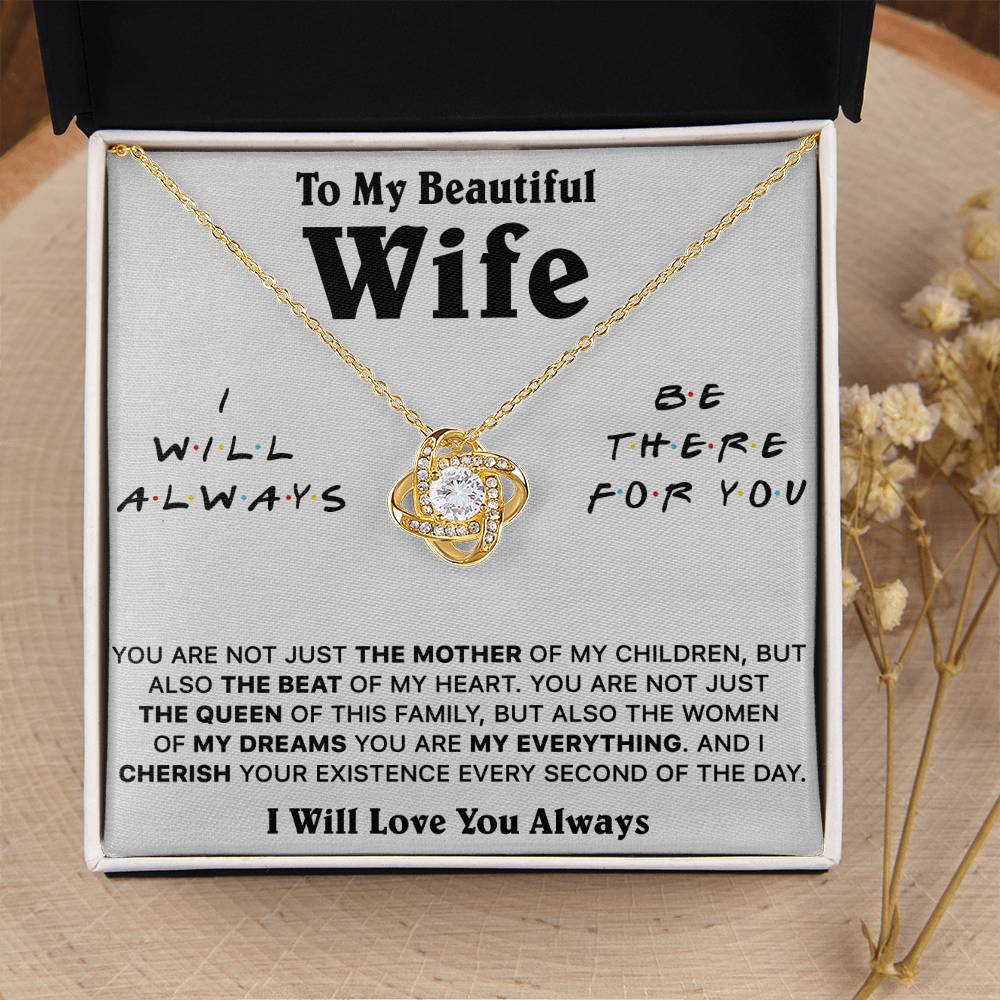 Gift For Wife Lux Be There The Mother Love Knot Necklace Love Knot Necklace