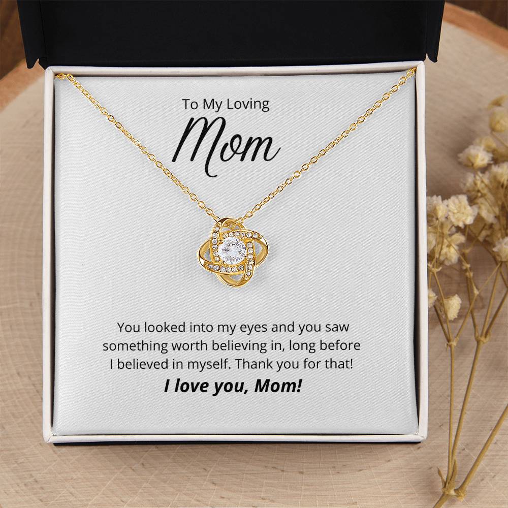 Thank You For Believing In Me ?? 1 Love Knot Necklace