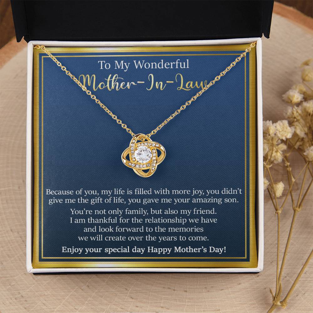 Gift For Mother-In-Law - The Memories - Love Knot Love Knot Necklace