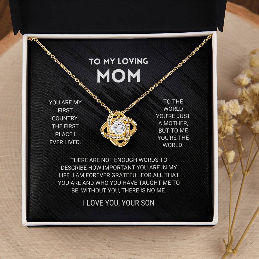 Mom - You're The Wo Love Knot Necklace