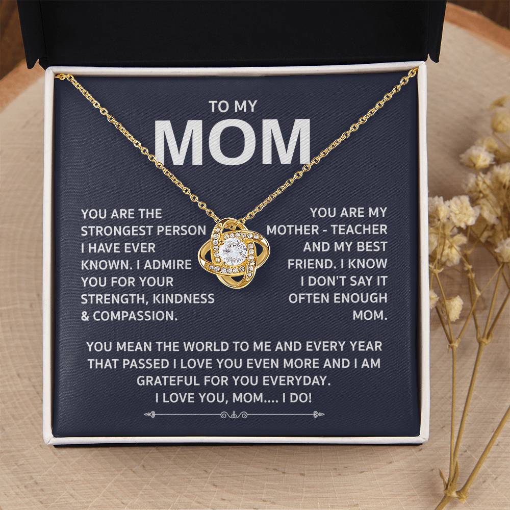 Love Knot Necklace For Mom Love Knot Necklace