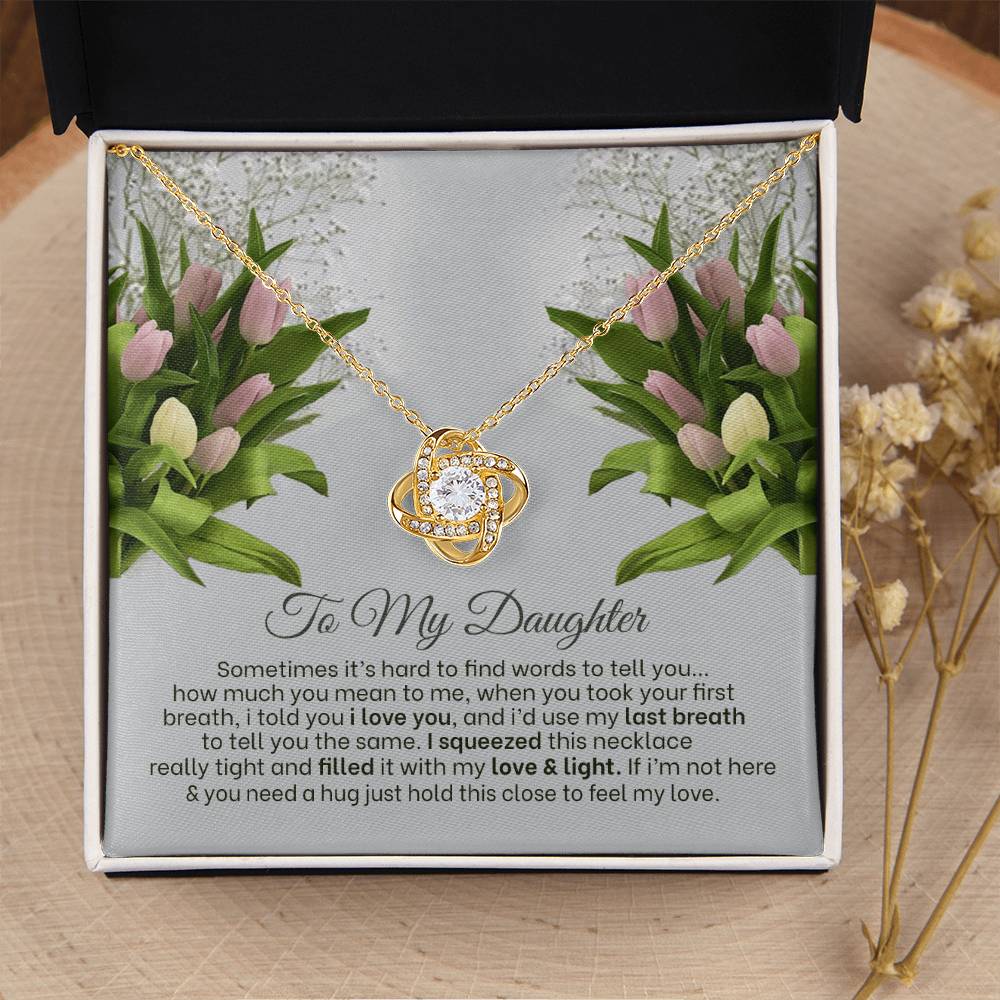 Love Knot Necklace For Daughter 3 Love Knot Necklace