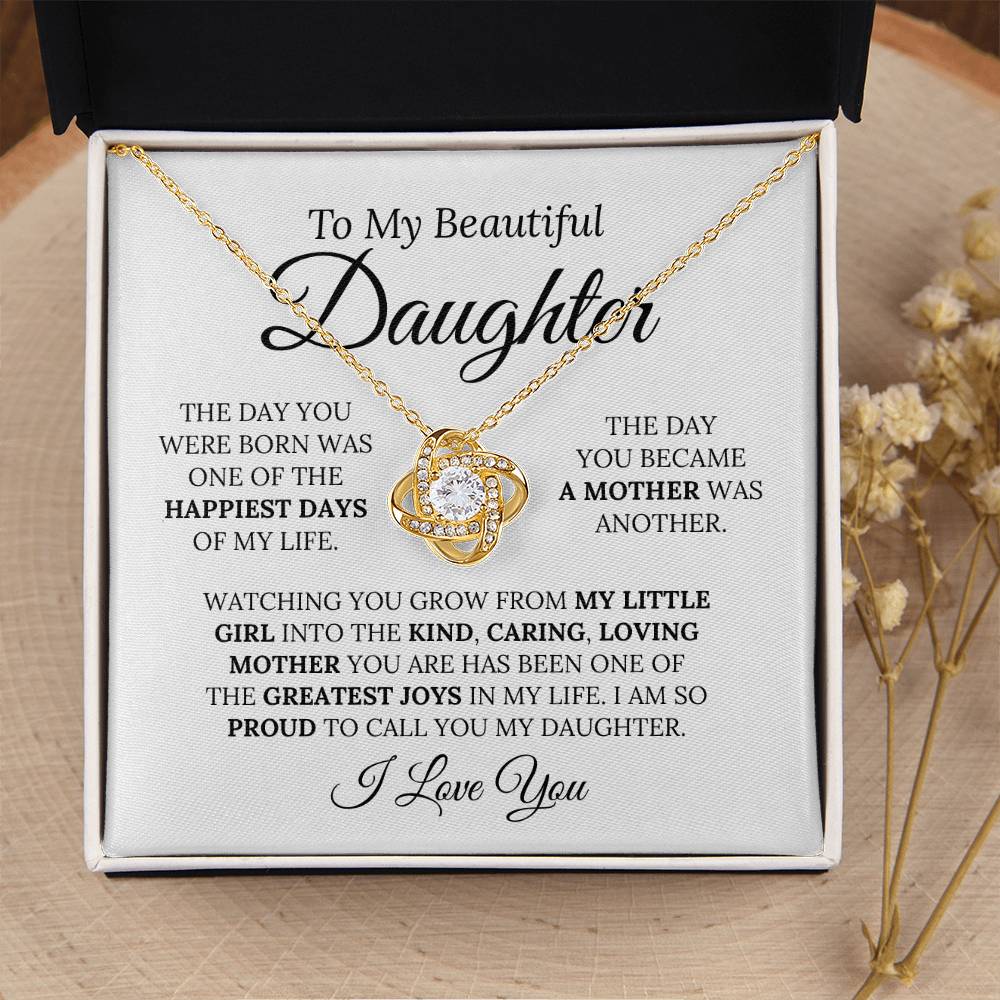 Heartfelt Mother's Day Gift For Daughter - Love Knot Necklace