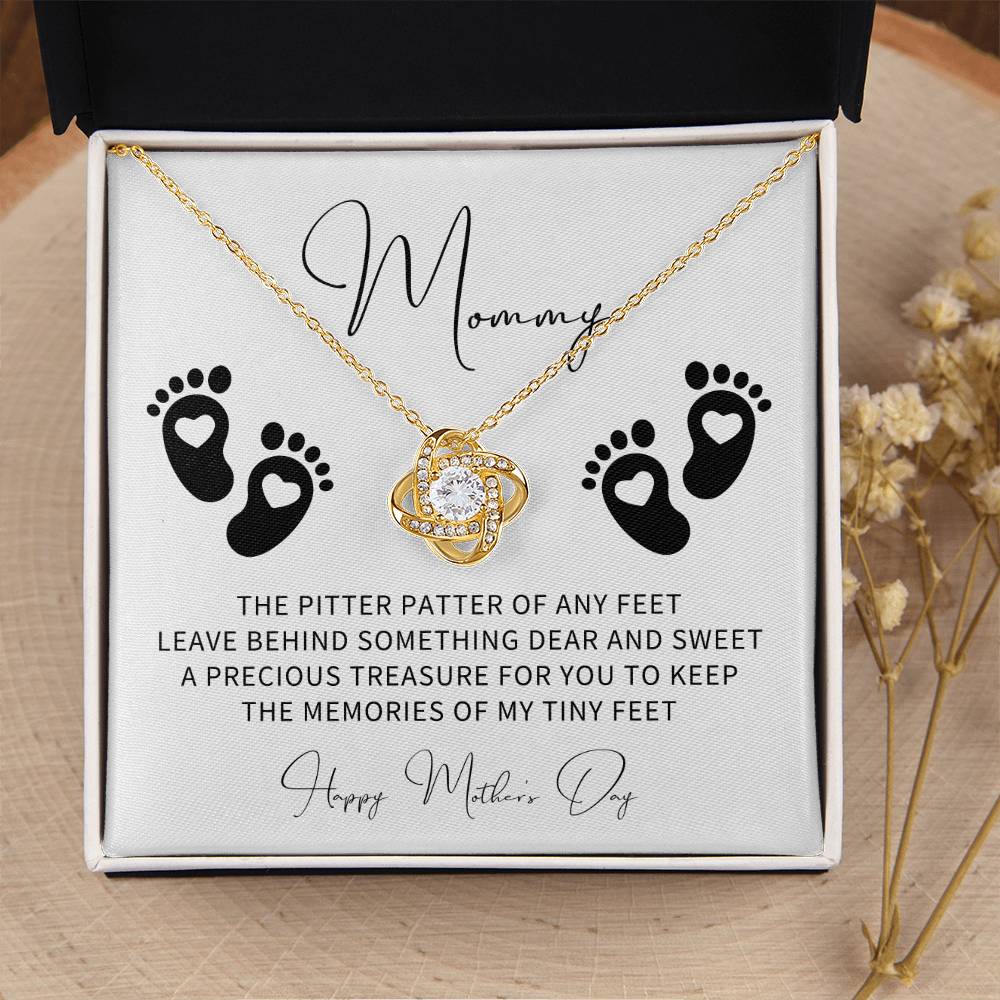 Mothers Day Gift From Baby Pregnant Wife Gift New Mom Gift From Husband Mommy To Be Gift First Time Mom Gifts 1St Mothers Day Gift Love Knot Necklace