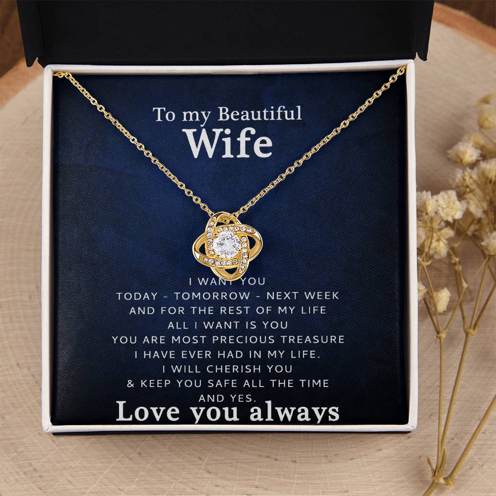 Love You Love Knot Necklace