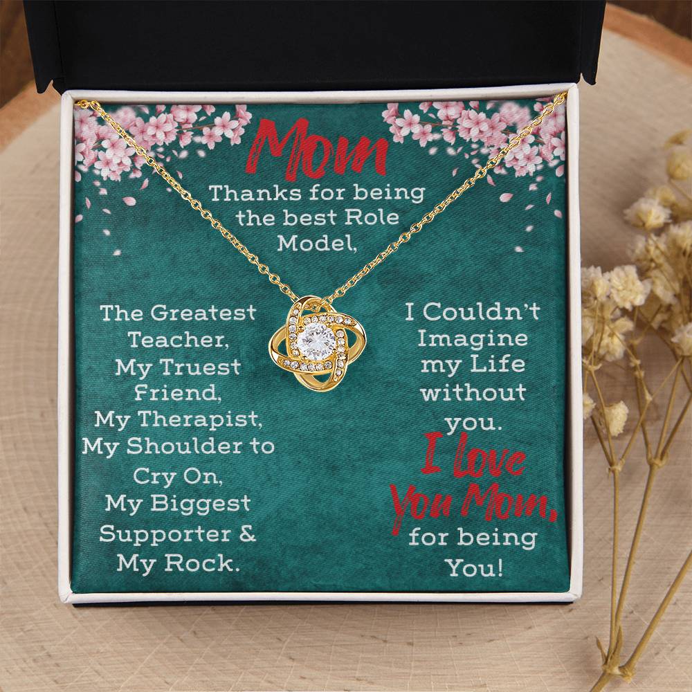 Necklace Gift For Mom Love Knot Necklace