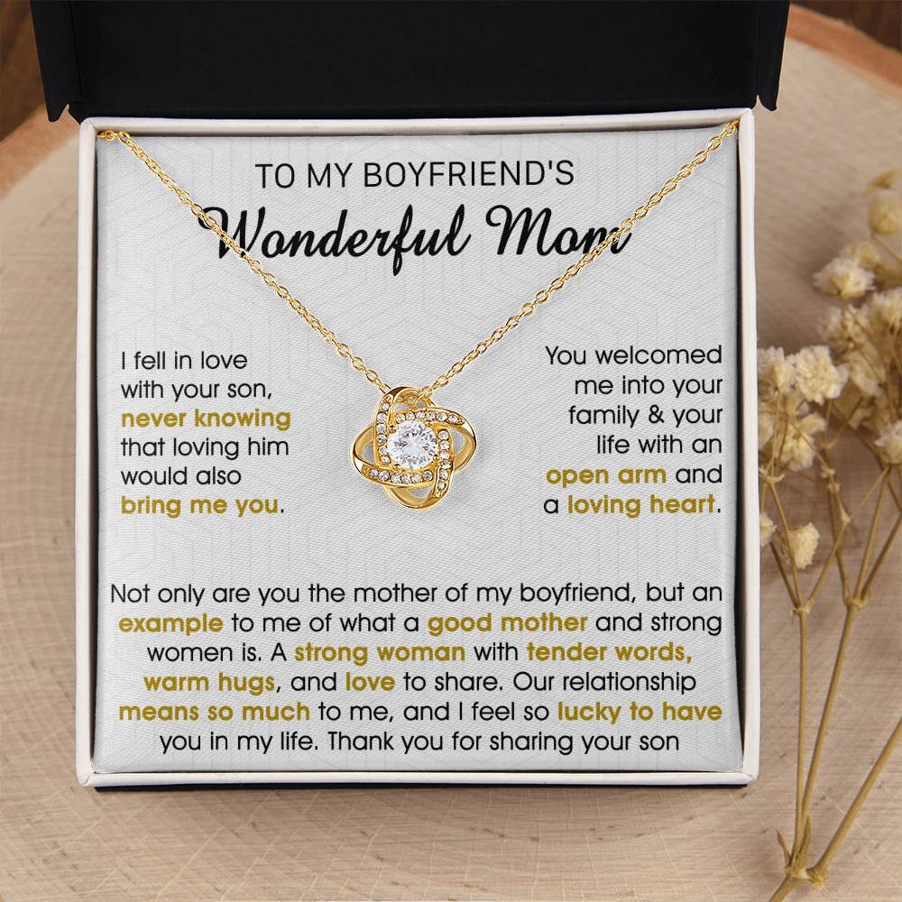 Gift For Boyfriend's Mom Bring Welcomed Not Only Love Knot Necklace Love Knot Necklace