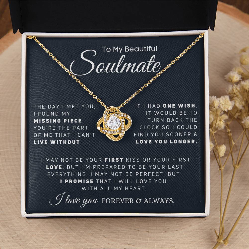 Soulmate - My Missing Pi Love Knot Necklace