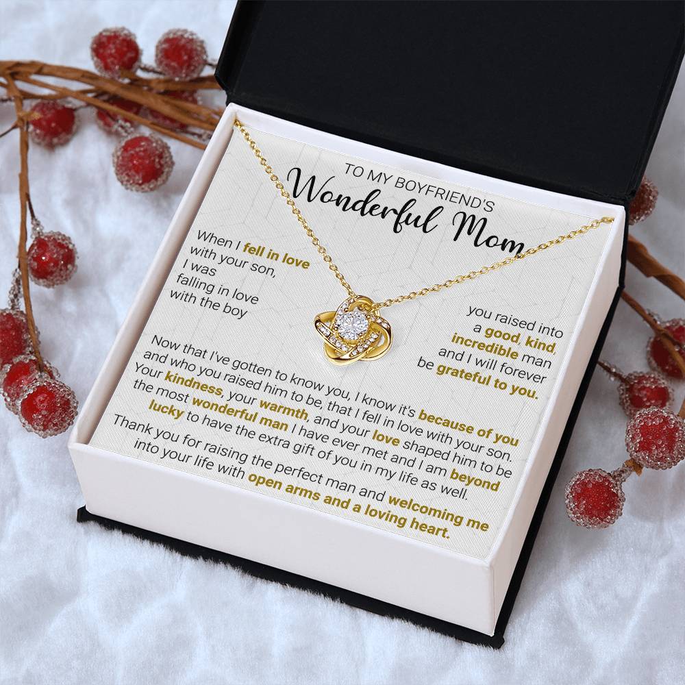 Gift For Boyfriend's Mom - The Extra Gift - Love Knot Love Knot Necklace