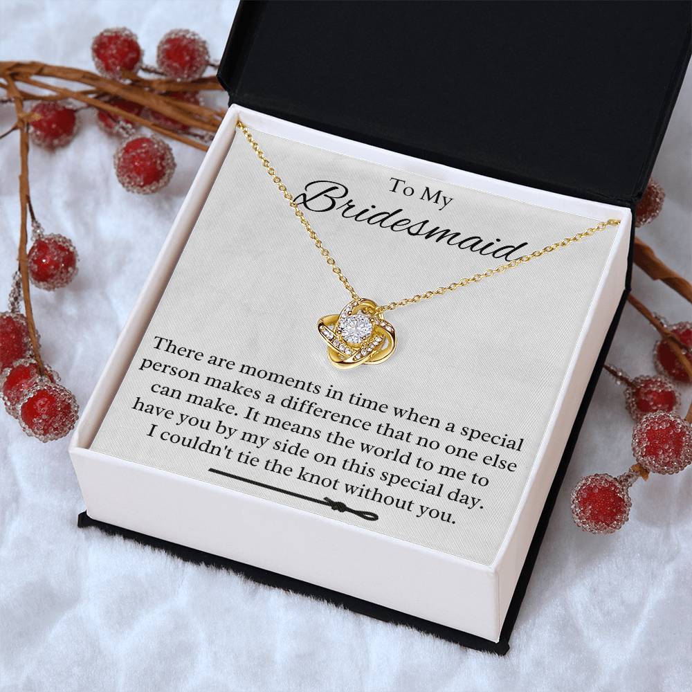 Bridesmaid Love Knot Necklace
