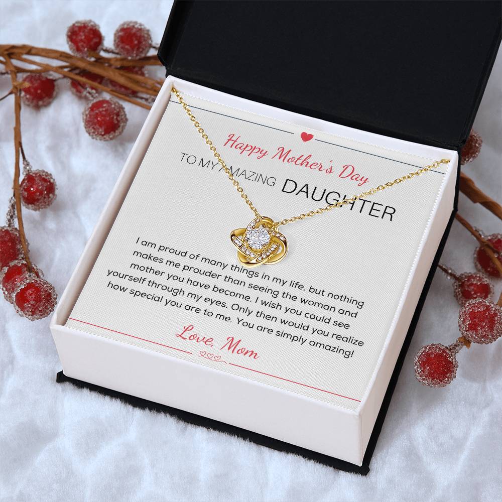 Almost Sold Out To My Daughter - Happy Mother's Day Love Knot Necklace
