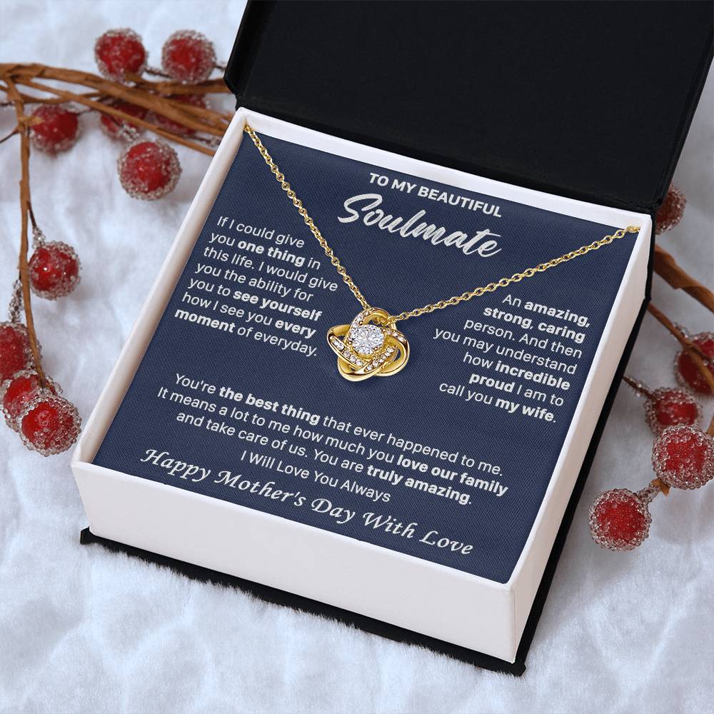 Gift For Your Soulmate See You Everyday Amazing Love Knot Necklace Love Knot Necklace