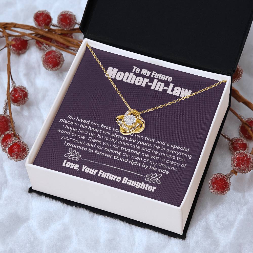 To My Future Mother-In-Law I Promise - The Love Knot Necklace Love Knot Necklace