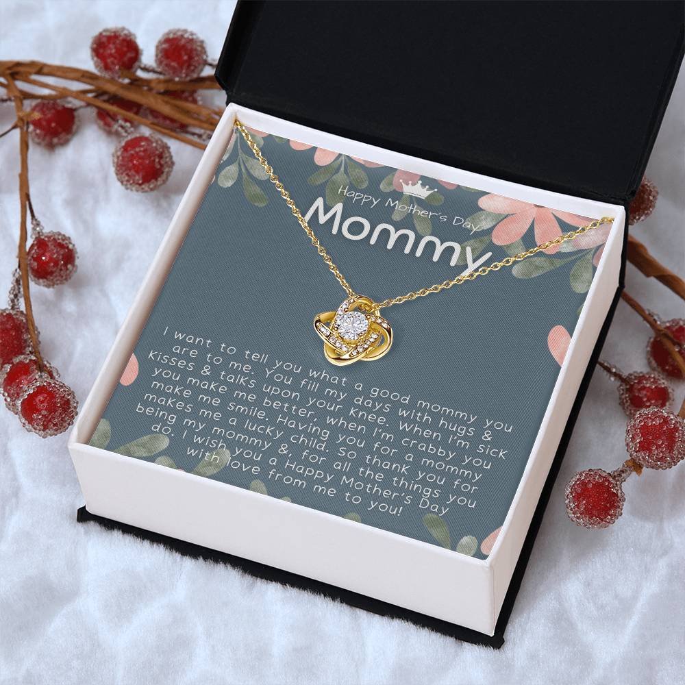 Mothers Day Gifts From Baby 1St Time Mothers Day Gift Mothers Day Necklace Gifts First Time Mom Mothers Day Gift From Baby - Love Knot Necklace