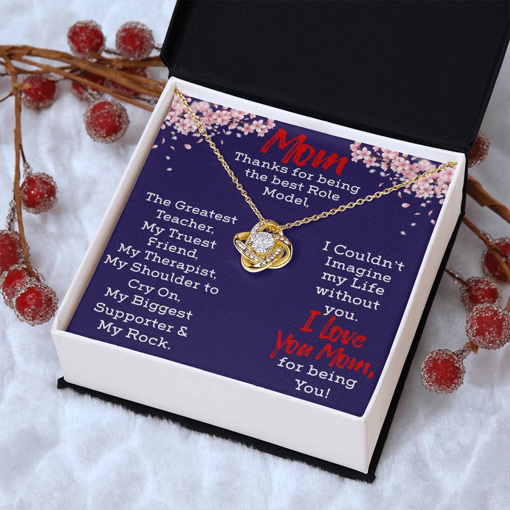 Necklace For Mom Love Knot Necklace