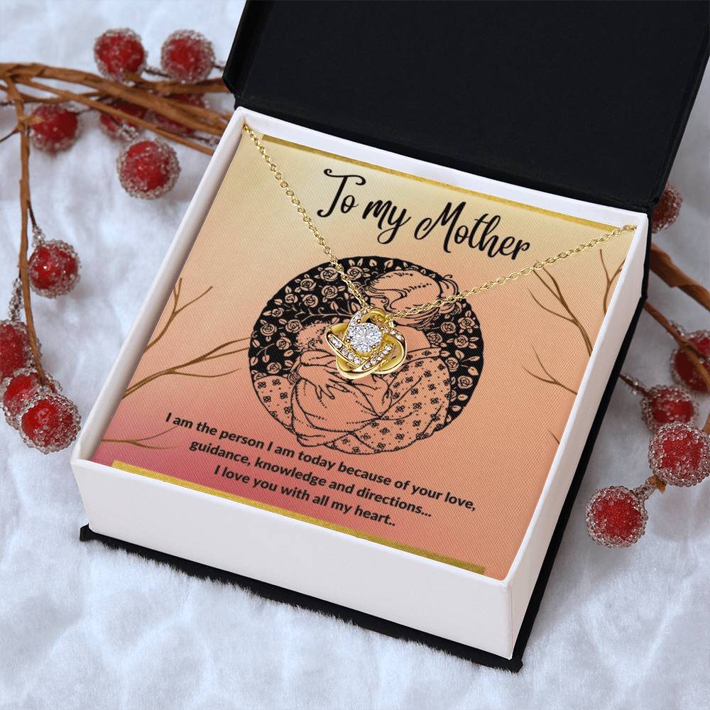 To My Mother - I Love You With All My He Love Knot Necklace