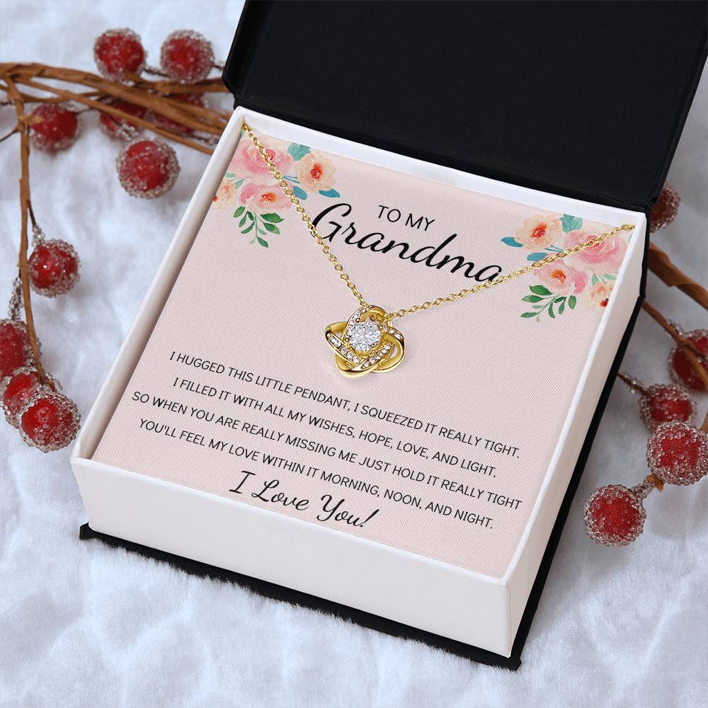 Grandma Necklace Gifts For Grandma From Granddaughter Or Grandson Mothers Day Gift Ideas For Grandma Love Knot Necklace
