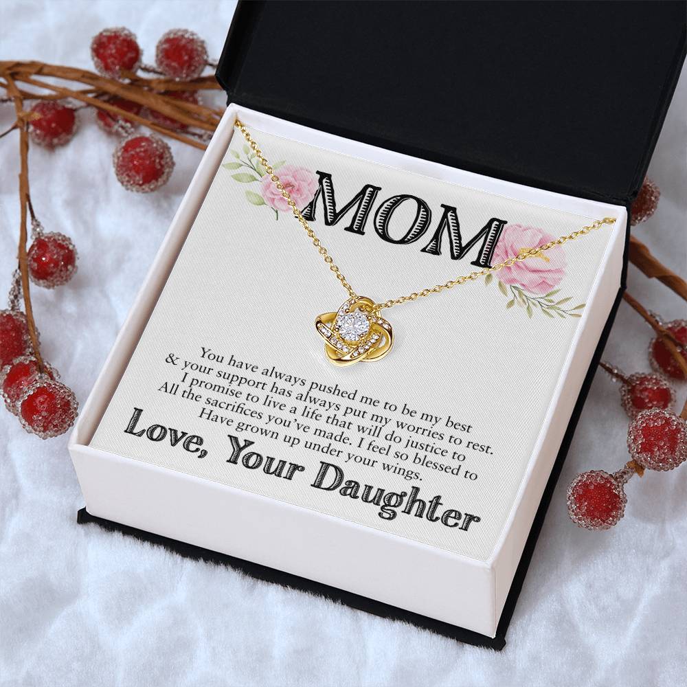 Gift For Mom - Love Knot Necklace 4 Love Knot Necklace