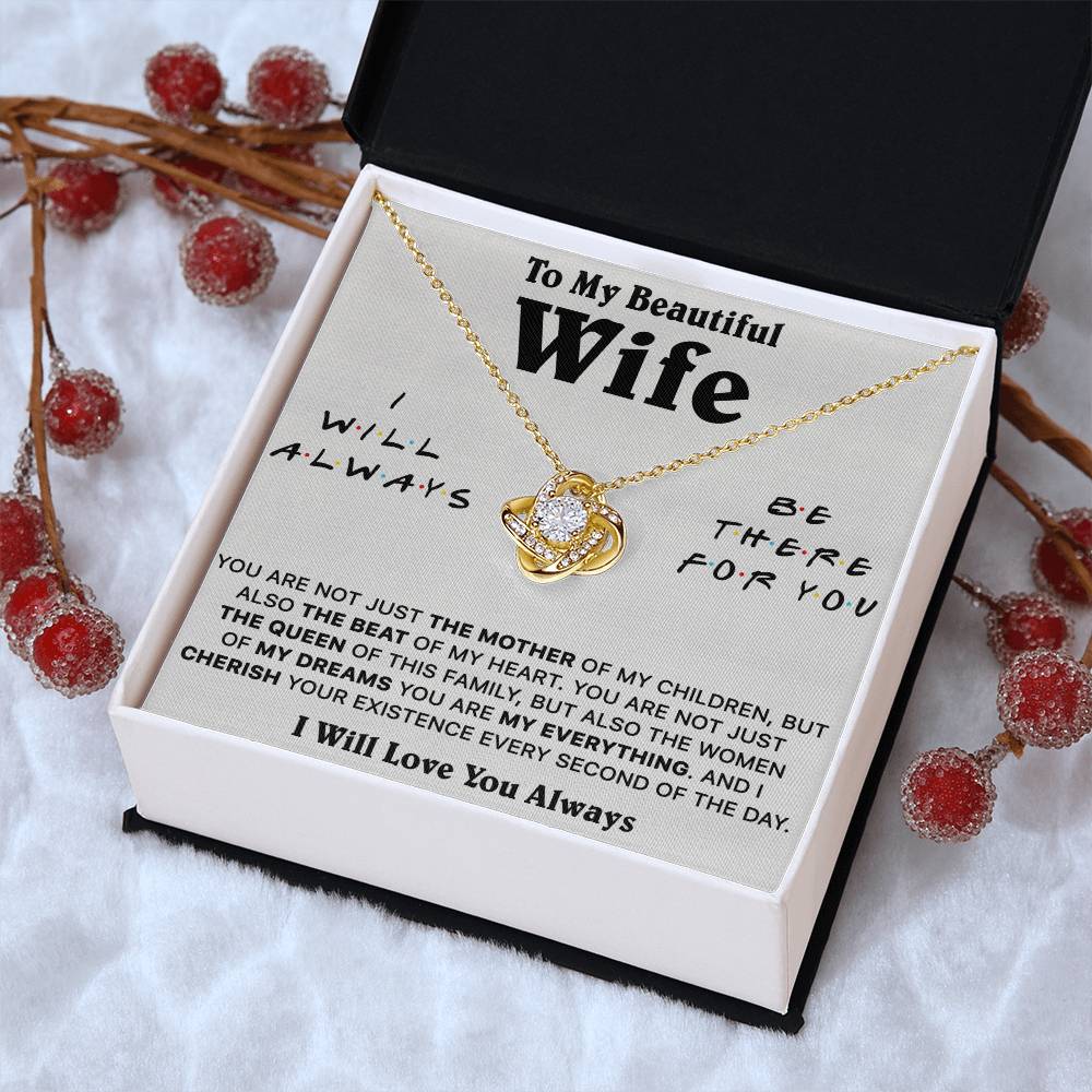 Gift For Wife Lux Be There The Mother Love Knot Necklace Love Knot Necklace