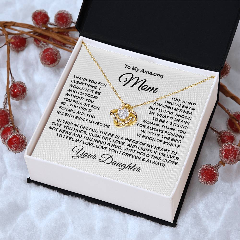 Gift For Mom Present For Mom Mother's Day Gift Present For Mom For Mom Gift For Mom From Daughter Love Knot Necklace