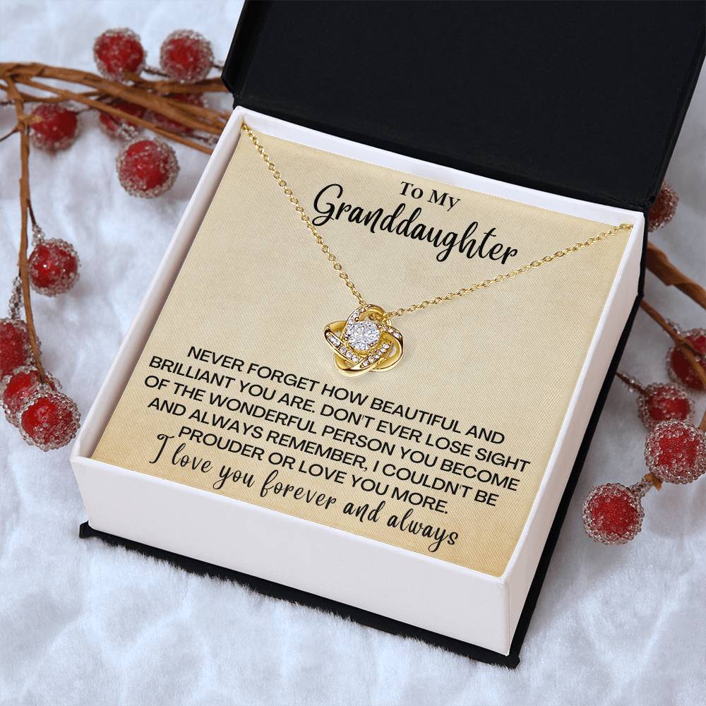 Just To Say I Love You Gd Love Knot Necklace
