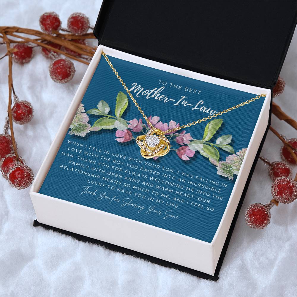Mother In Law Gift From Daughter In Law Mothers Day Gift For Mother-In-Law Gift For Mother In Law Mother-In-Law Necklace Love Knot Necklace