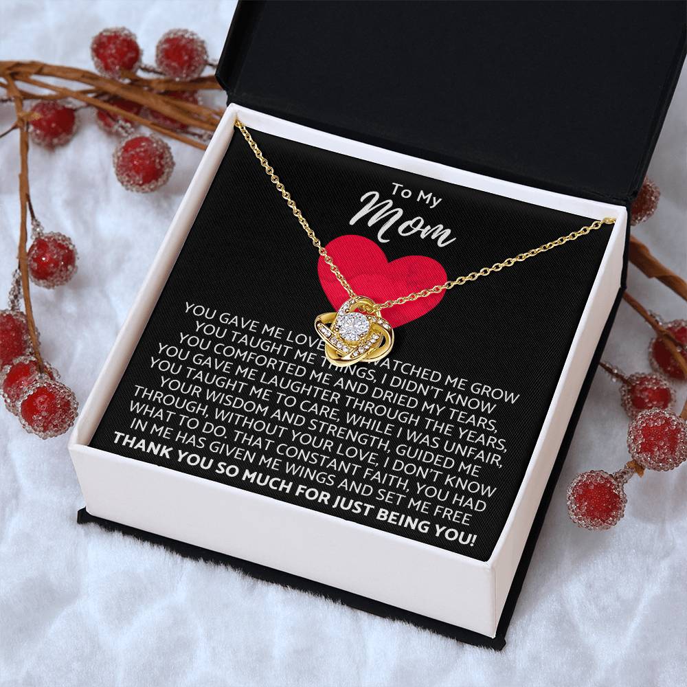 Premium Mother's Day Necklace Customize Gift For Your Loving Mom! ?? 2 Love Knot Necklace
