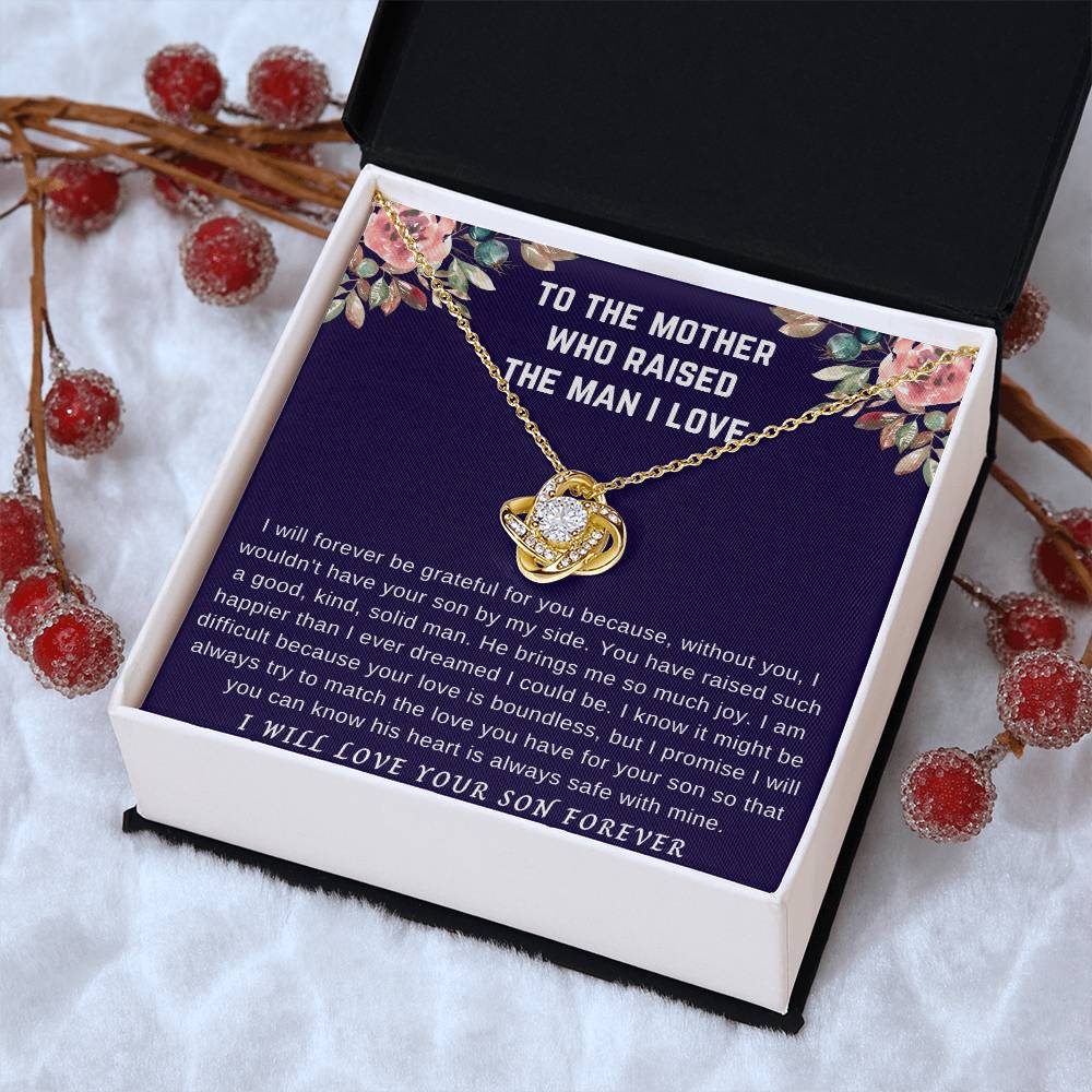 I Will Forever Gr Love Knot Necklace