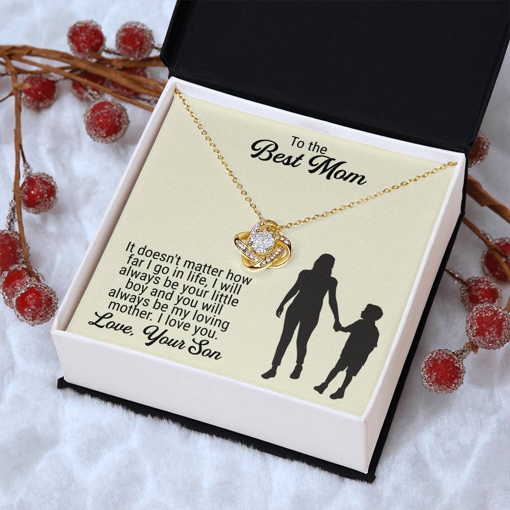Mothers Day Gift Idea Mothers Day Necklaces Mothers Day Gift For Mom Gift From Son Birthday Gifts Ideas For Mom From Son Love Knot Necklace