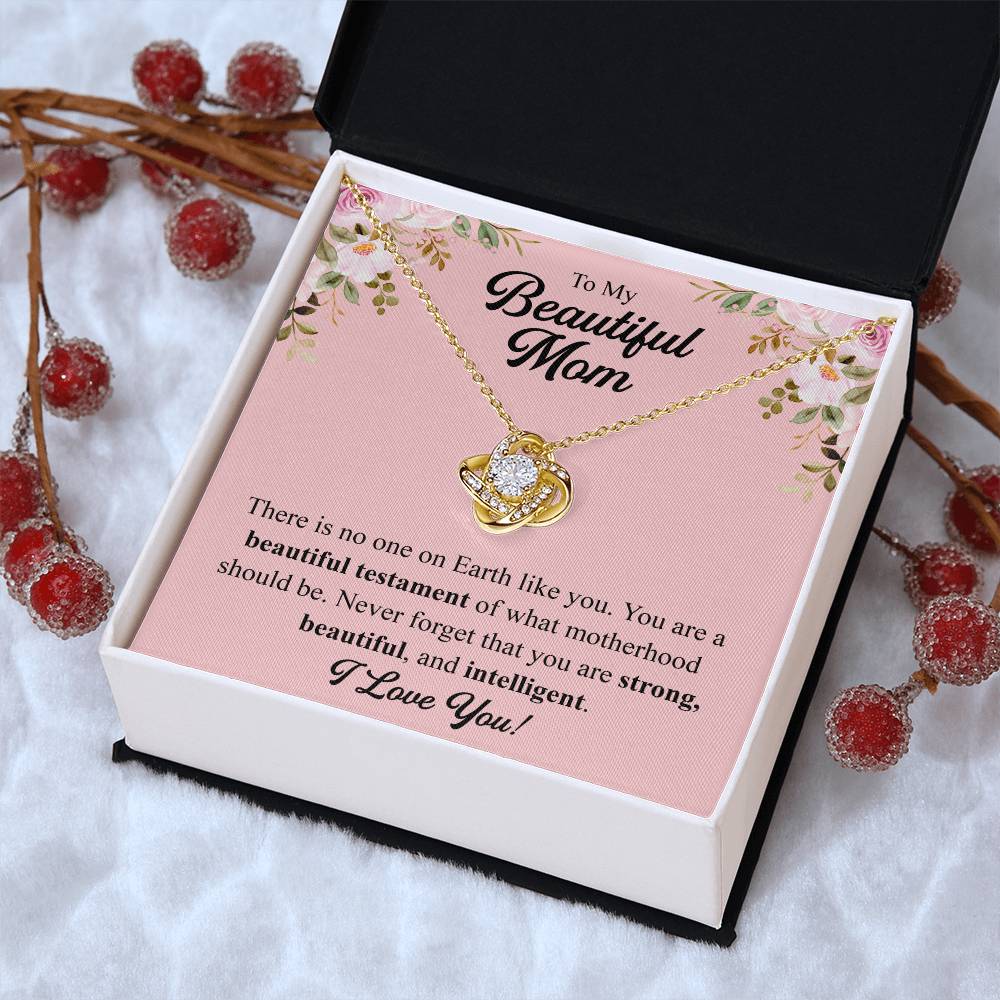 Mothers Day Gift From Daughter Mother Of The Groom Gift From Son Presents For Mom Birthday Sentimental Jewelry Necklace For Mom 2 Love Knot Necklace