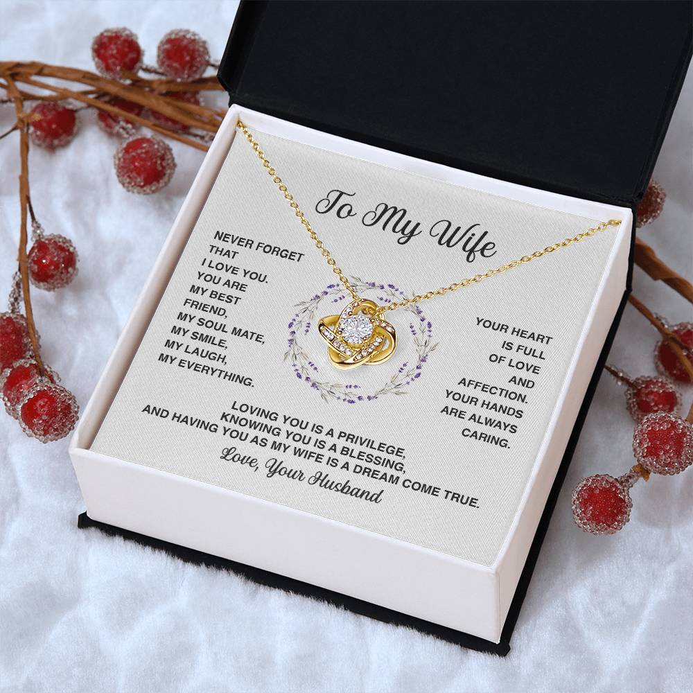 Delivery By Mother's Day Wf025 Gift Fo Love Knot Necklace