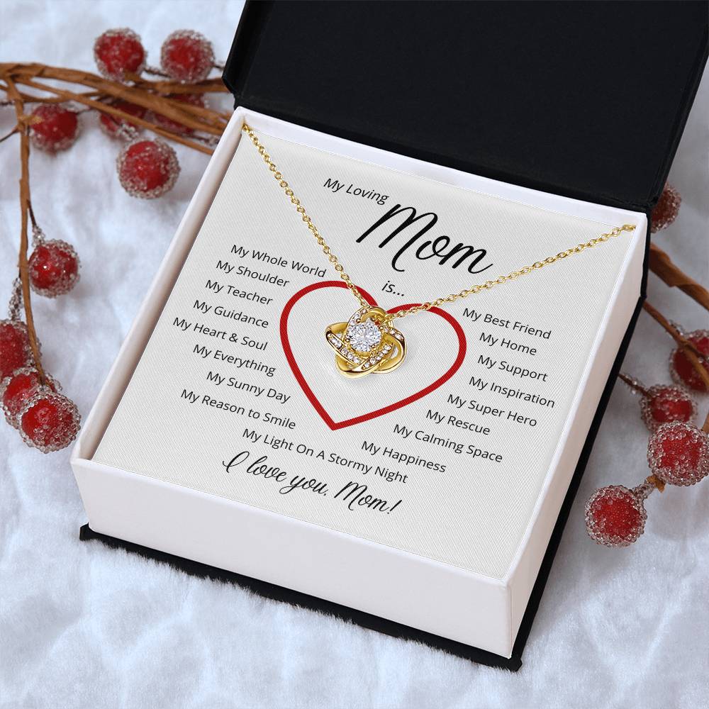 For My Loving Mom - A Perfect Gift For Mother's Day ?? Love Knot Necklace
