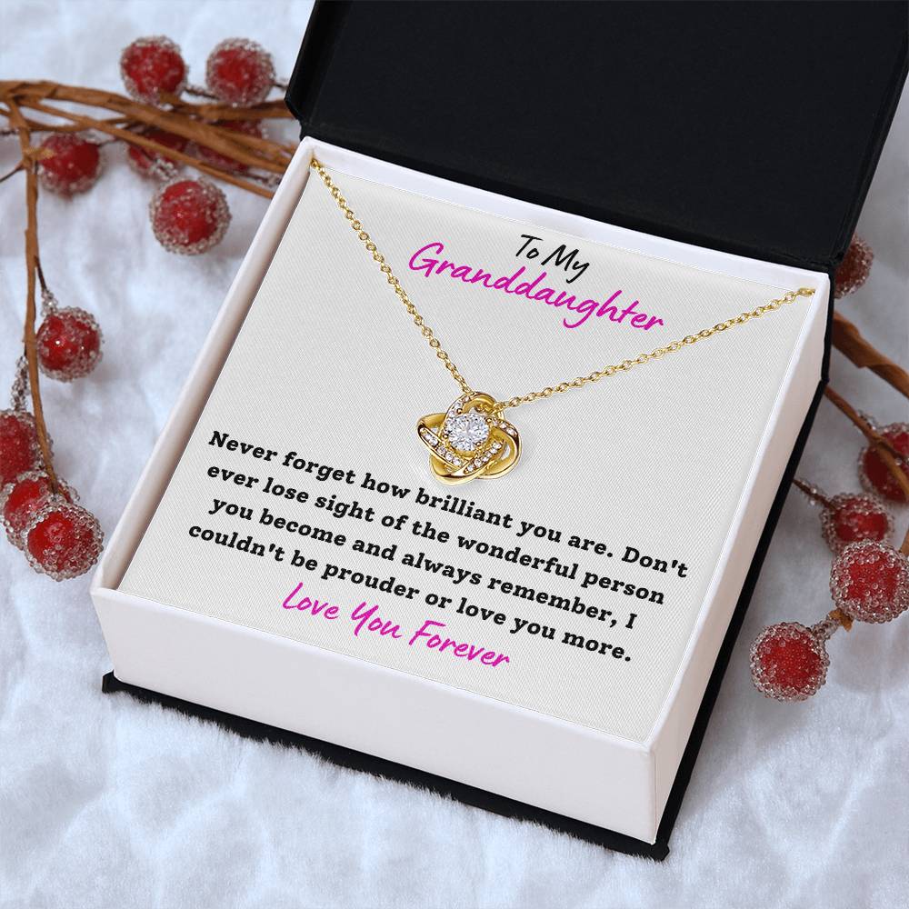Happy Birthday Or Just To Say - Love Knot Necklace