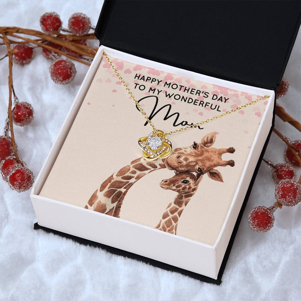 My Wonderful Mom - Love Knot Necklace Love Knot Necklace