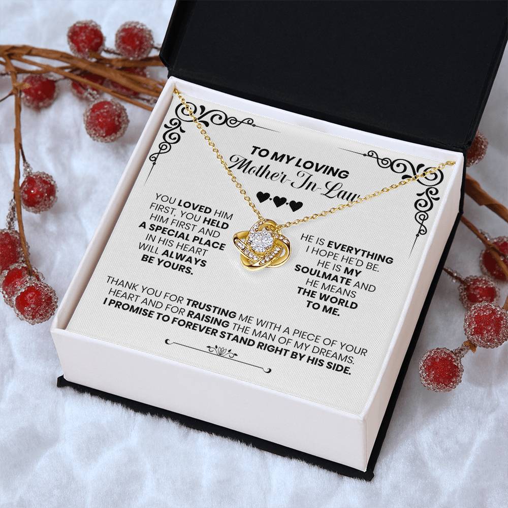 My Loving Mother-In-Law - The Love Knot Necklace Love Knot Necklace