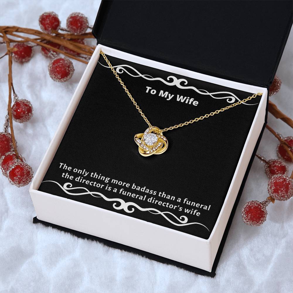 Almost Gone The - Funny Gag Gifts For Badas Love Knot Necklace